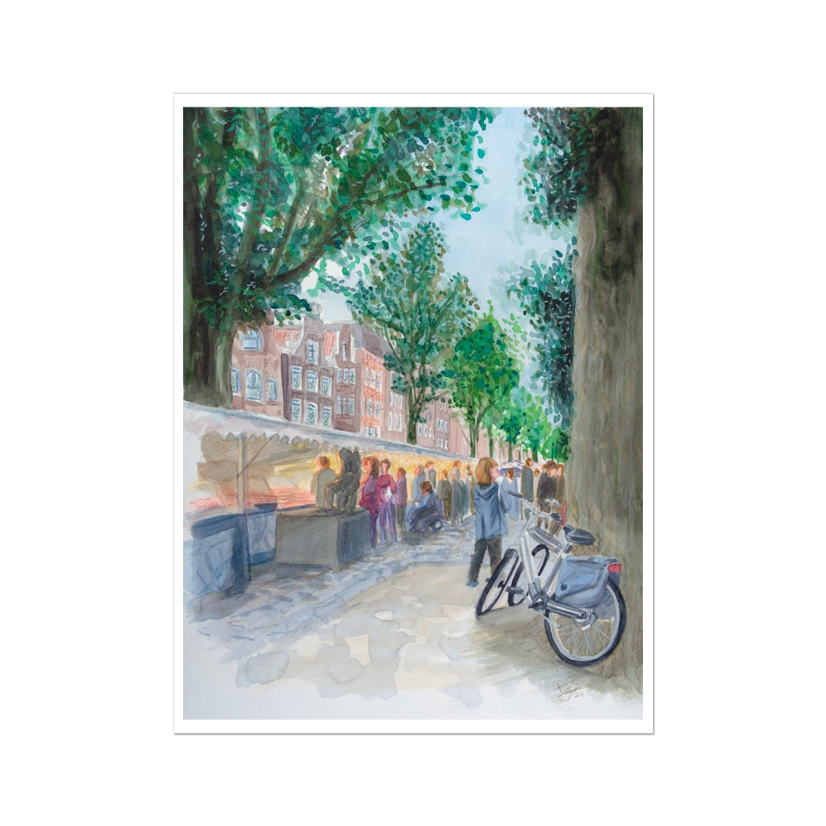 "Noordermarkt in Amsterdam, Netherlands" Fine Art Print