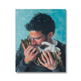 Load image into Gallery viewer, "A Man and His Cat" Canvas Print
