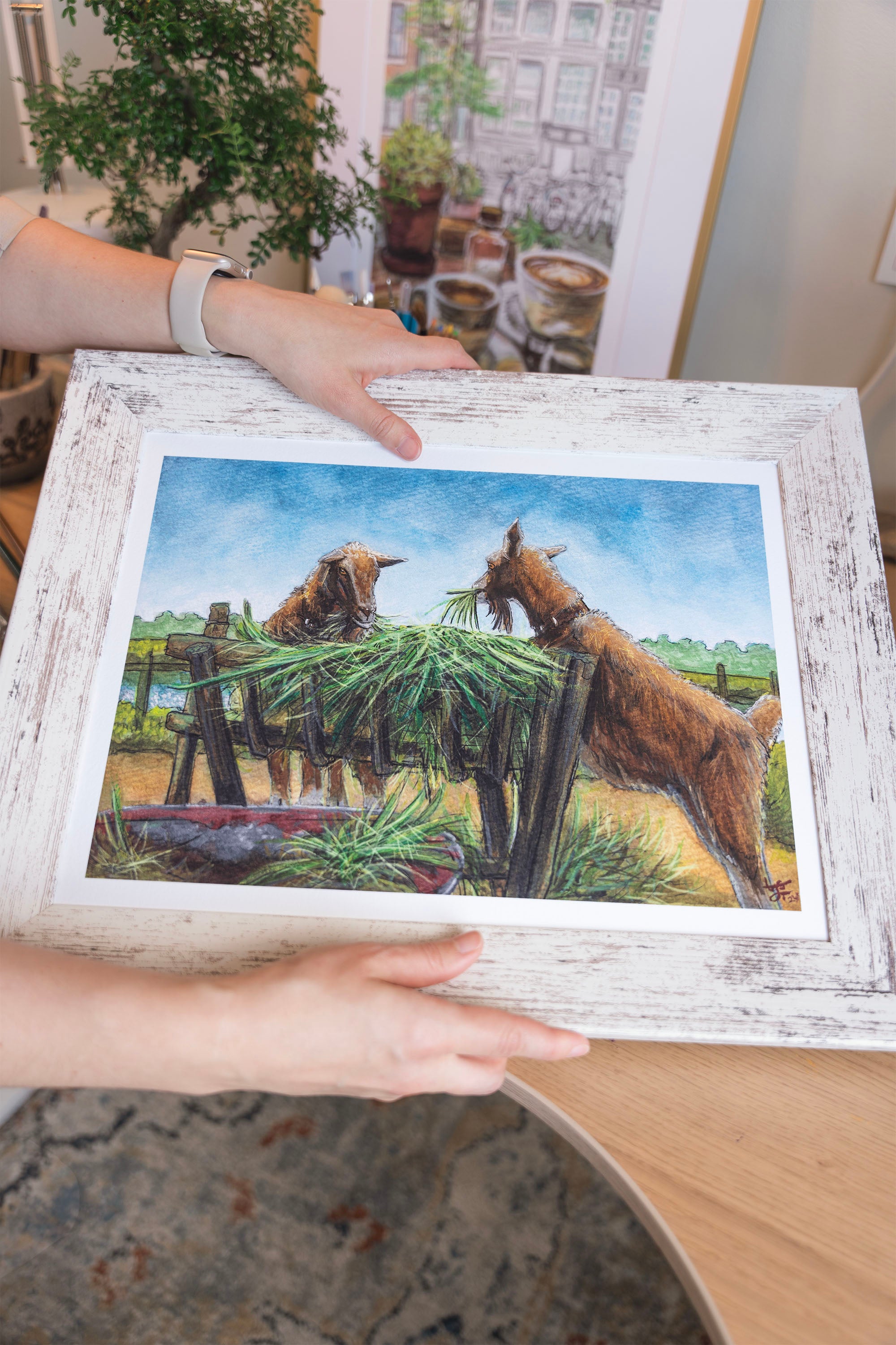 "Kinderdijk Goats, Netherlands 02" Fine Art Print