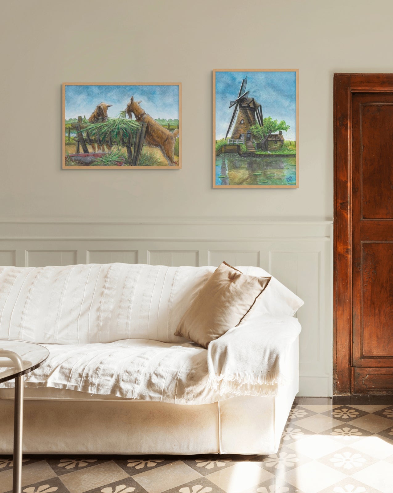 "Kinderdijk Goats, Netherlands 02" Fine Art Print