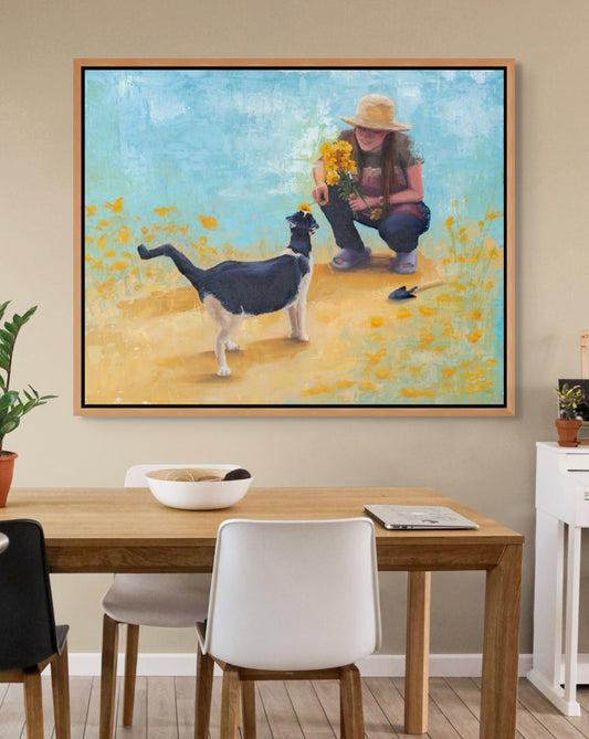 "Spring Encounters" Canvas Print