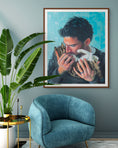 Load image into Gallery viewer, "A Man and His Cat" Fine Art Print
