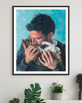 Load image into Gallery viewer, "A Man and His Cat" Fine Art Print
