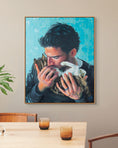 Load image into Gallery viewer, "A Man and His Cat" Canvas Print
