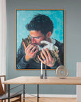 Load image into Gallery viewer, "A Man and His Cat" Canvas Print
